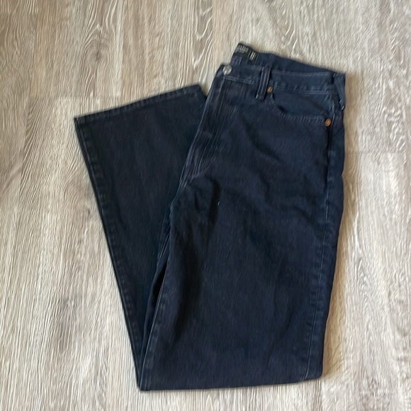 Abercrombie & Fitch rigid baggy Straight Jean Black Wash 34 x 34 denim - Picture 3 of 6